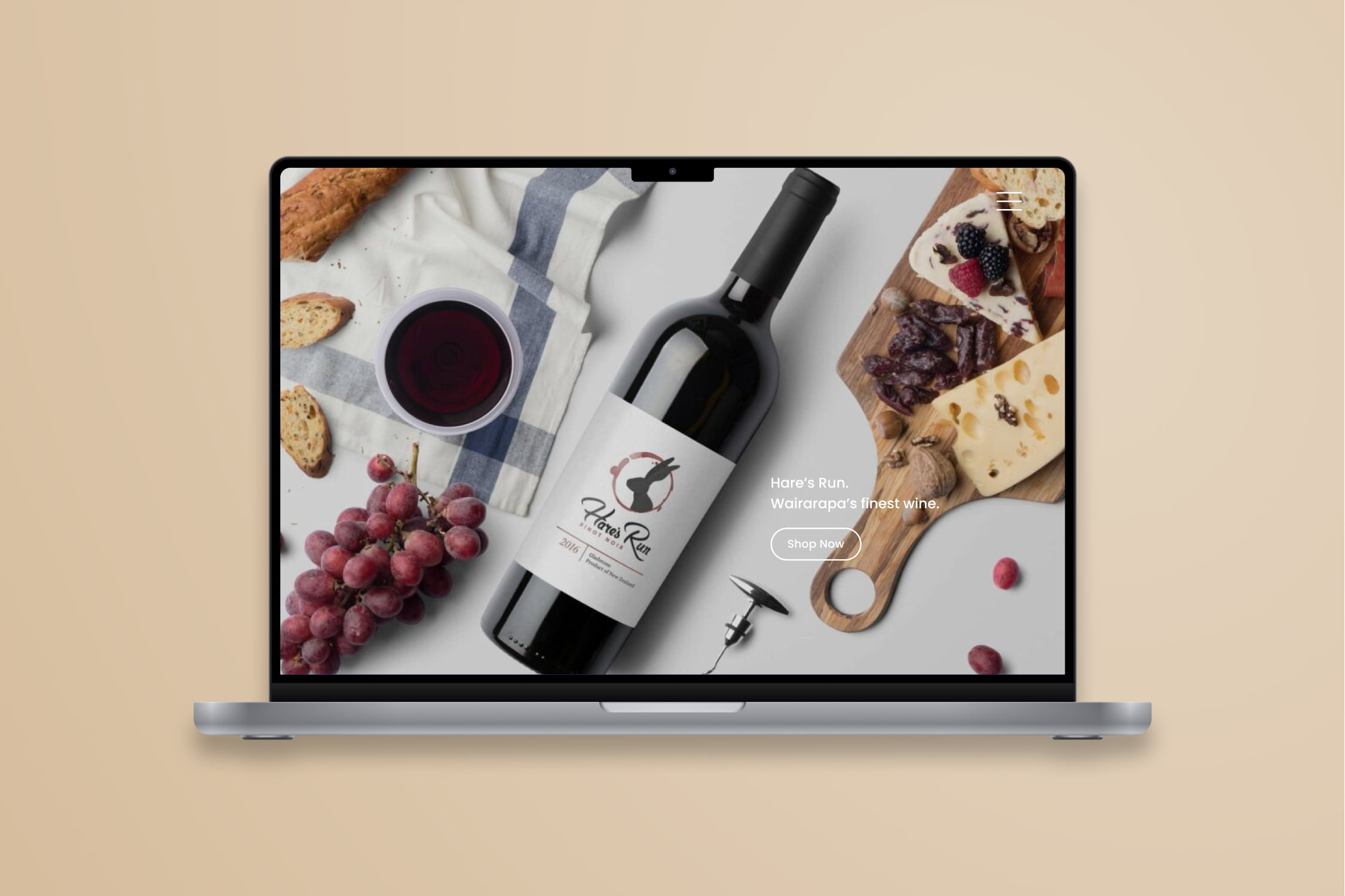 red background with Haries-Run logo